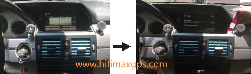 Mercedes Benz GLK X204 2008-2012 navigation installation-01-02
