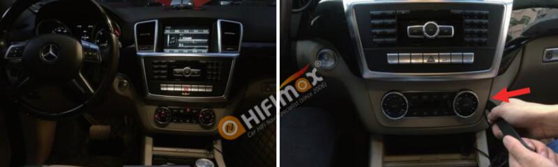 Mercedes-Benz ML W166 GL X166 android navigation installation step 1/2