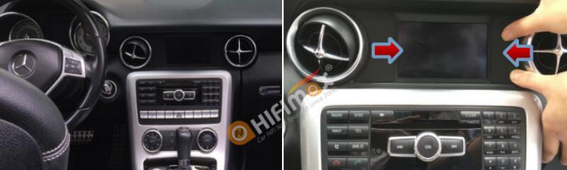 Mercedes Benz SLK android GPS navigation installation-01-02