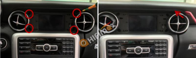 Mercedes Benz SLK android GPS navigation installation-03-04
