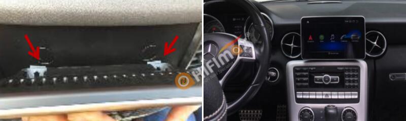 Mercedes Benz SLK android GPS navigation installation-19-20