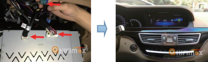 Mercedes Benz S W221 W216 CL navigation Installation 21-22