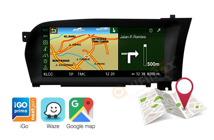 Mercedes-Benz S W221 Android GPS navigation fit Google map,Waze,iGo, etc!