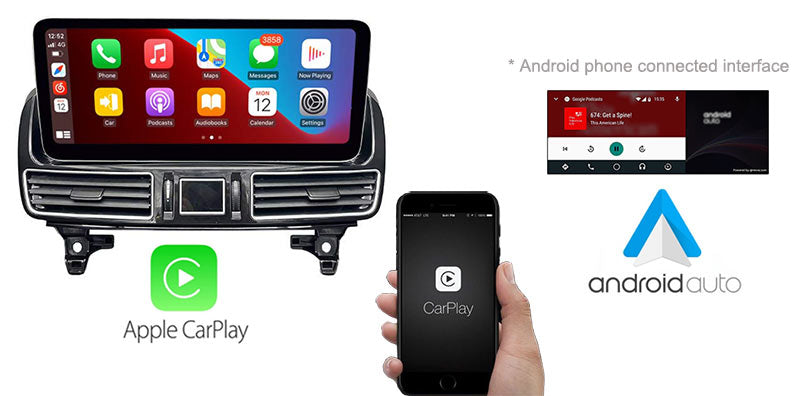 12.3'' Android 11 Navigation for Mercedes-Benz ML/GL/GLS/GLE support Apple Carplay / Android Auto