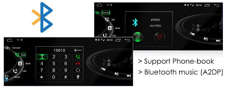 Audi navigation GPS support Bluetooth & A2DP (Bluetooth music)