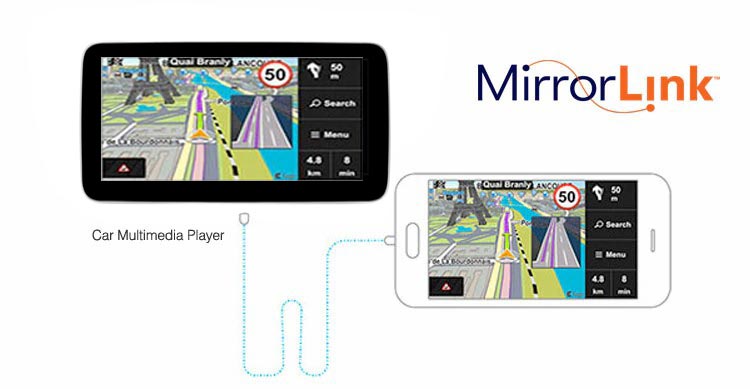 android navigation screen mirroring function