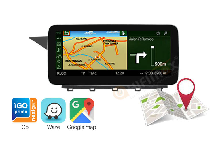 Mercedes Benz GLK X204 android GPS navigation support Google map,Waze,iGo, etc!