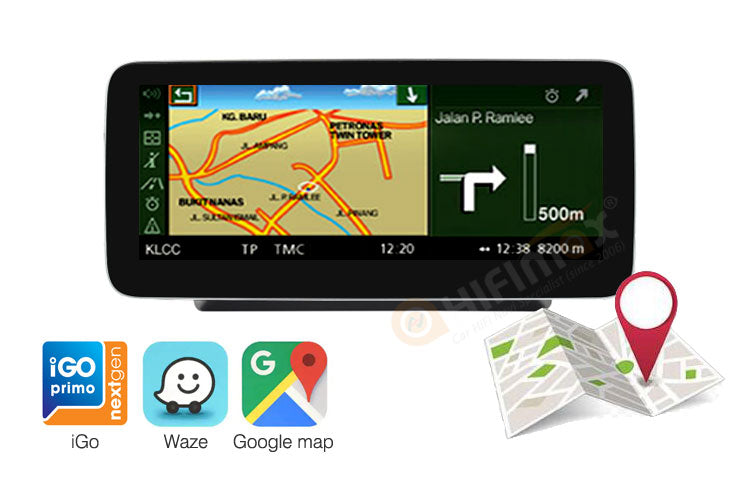 Mercedes-Benz C/GLC/V class GPS navigation support Google map,Waze,iGo, etc!