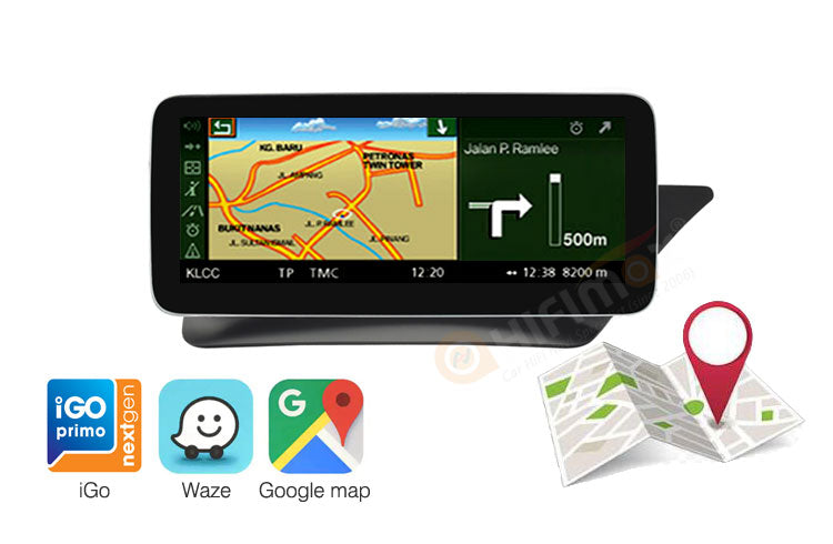 Mercedes-Benz E coupe W207 W212 Android navigation support Google map,Waze,iGo, etc!