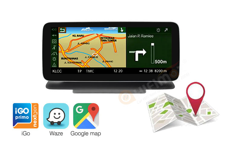 Mercedes Benz CLS android GPS navigation support Google map, waze, iGo,etc