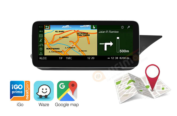 Mercedes-Benz E W207 W212 C207 A207 Android navigation - Google map,Waze,iGo, etc!