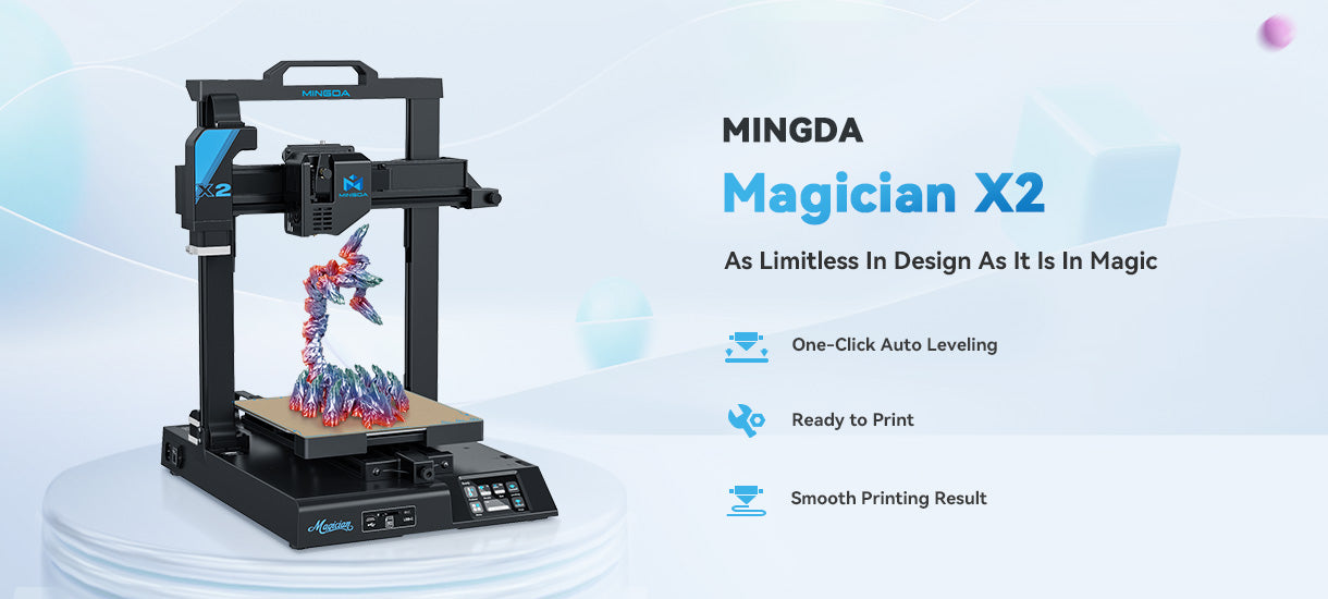MINGDA Magician X2 New Arrival One-Click Auto Leveling 3D Printer(图3)