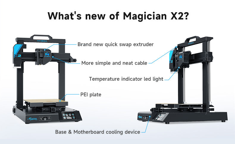 MINGDA Magician X2 New Arrival One-Click Auto Leveling 3D Printer(图1)
