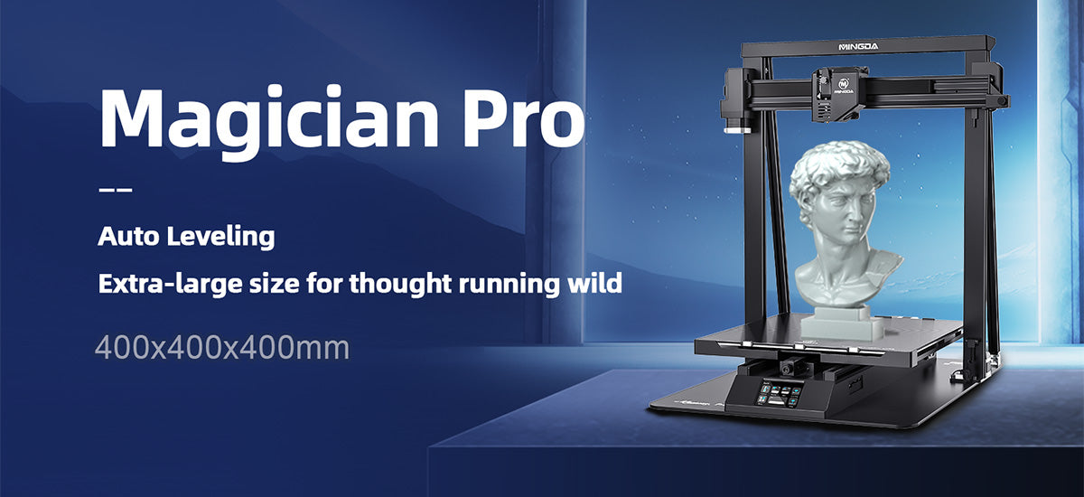 MINGDA Magician Pro 400*400*400mm New Arrival Free Leveling 3D Printer(图1)