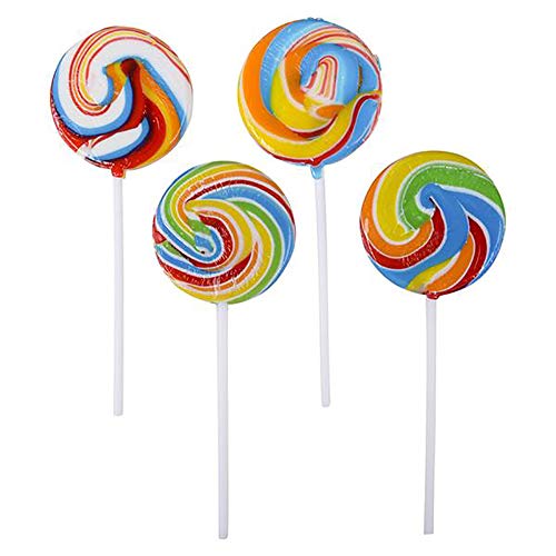 Rainbow Swirl Lollipop, Mixed Fruit Flavor, Individually Wrapped, 2.5