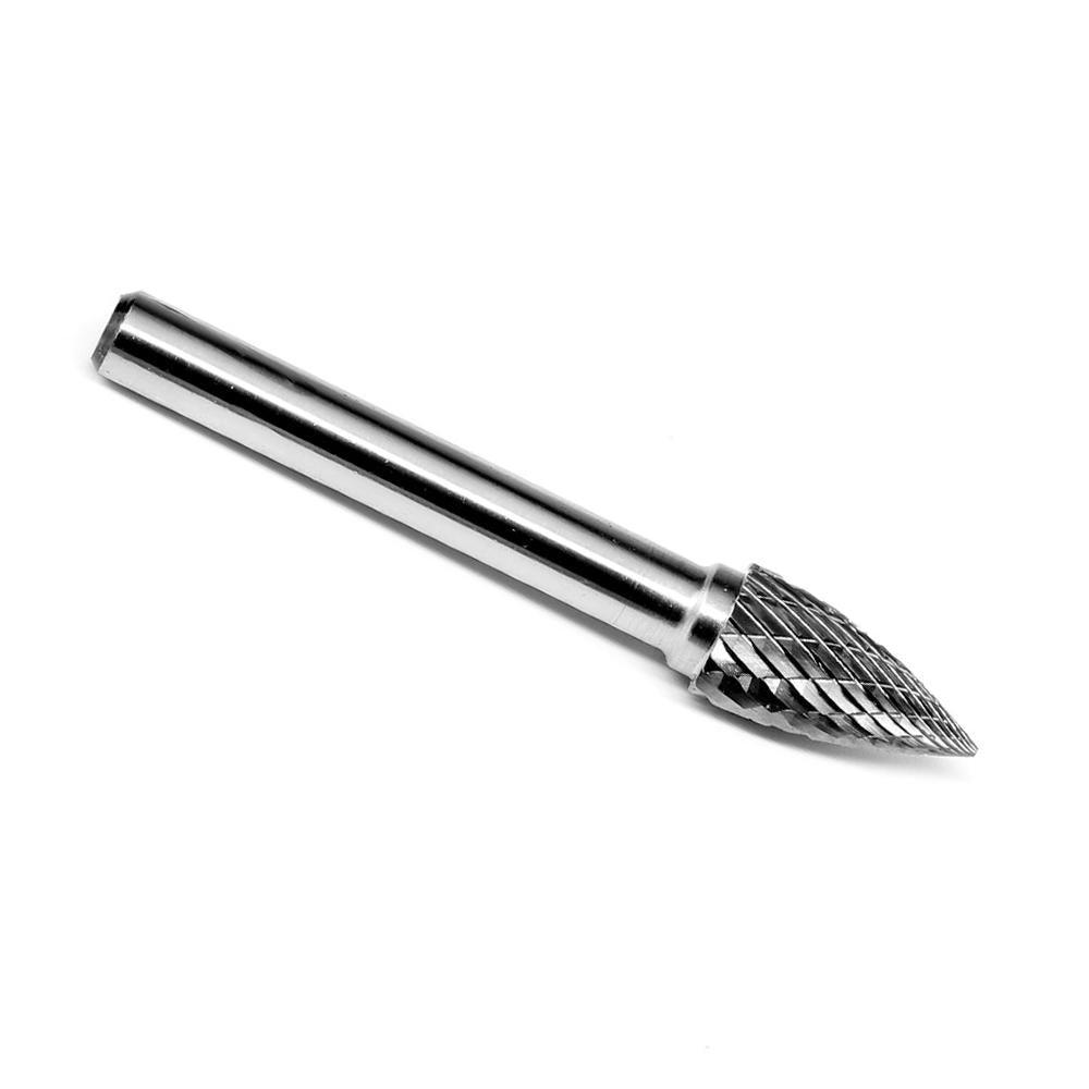 Carbide Burr G1020M06 Point Tree Shape OMNI Range Head D 10 X 20mm, 6mm Shank, 65mm Full Length