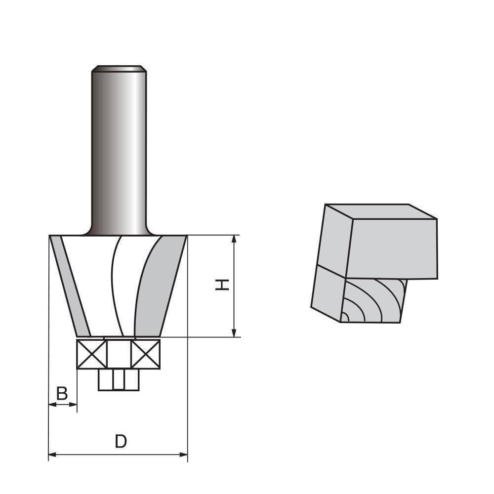 Chamfer & Bevel Edging Router Bit