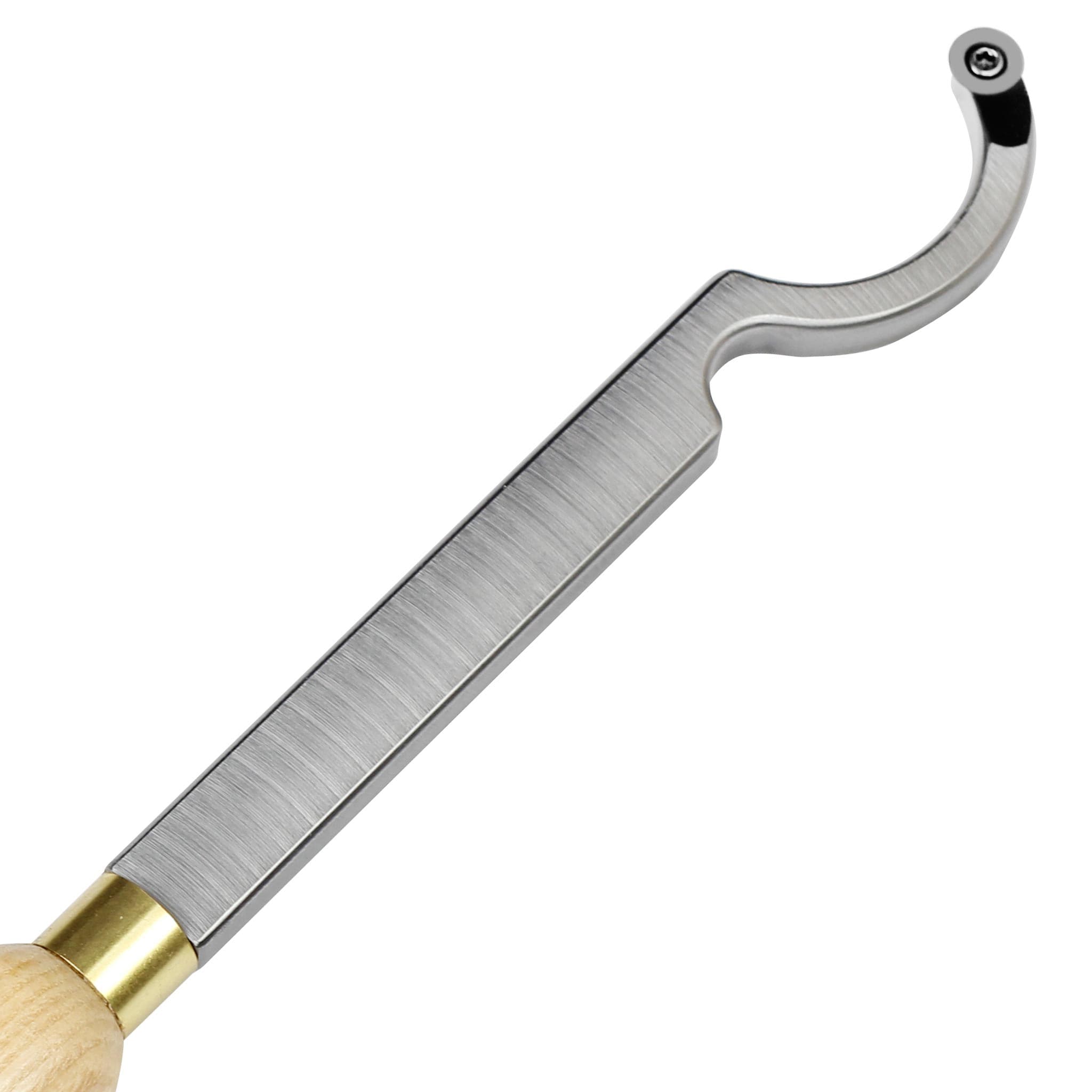 Woodturning Carbide Lathe Tool Full Size Swan Neck Hollower Round Tip