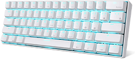 Ultra-Compact Bluetooth Mechanical Keyboard with 10 Hours Battery Life and Blue Switches