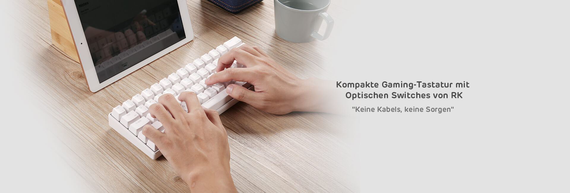 RK ROYAL KLUDGE RK61-DE QWERTZ Kabelgebundene  Bluetooth 60% Mechanische Tastatur