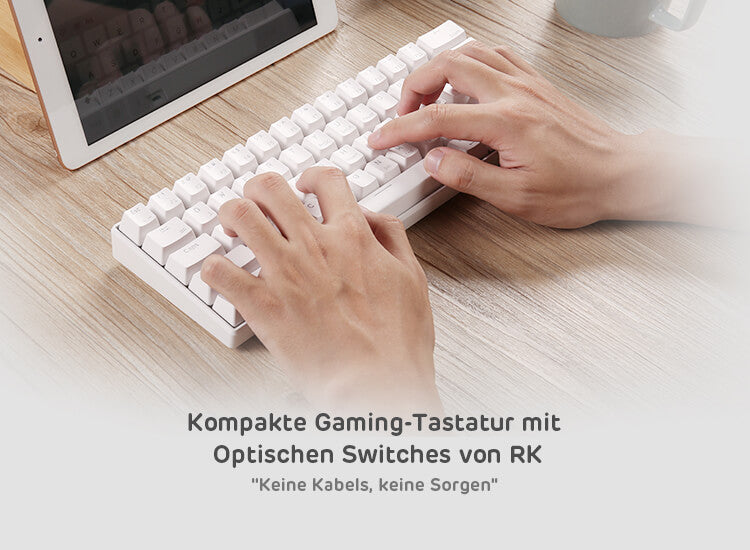 RK ROYAL KLUDGE RK61-DE QWERTZ Kabelgebundene 60% Mechanische Tastatur