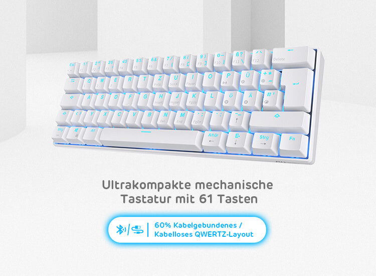 Bluetooth 60% Mechanische Tastatur