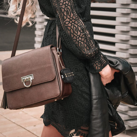 Nereides Rivets Faux Leather AirPods 3 Black Case