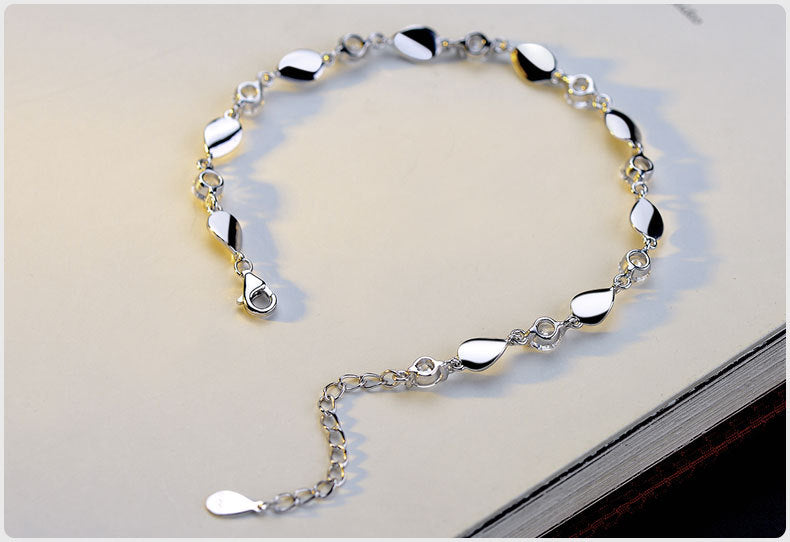 Sterling Silver Bracelet with AAA Grade Cubic Zirconia