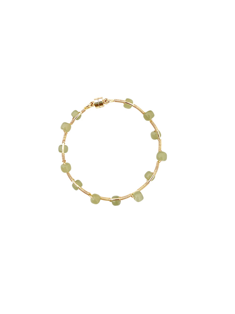 Natural Hetian Jade Vine Bracelet