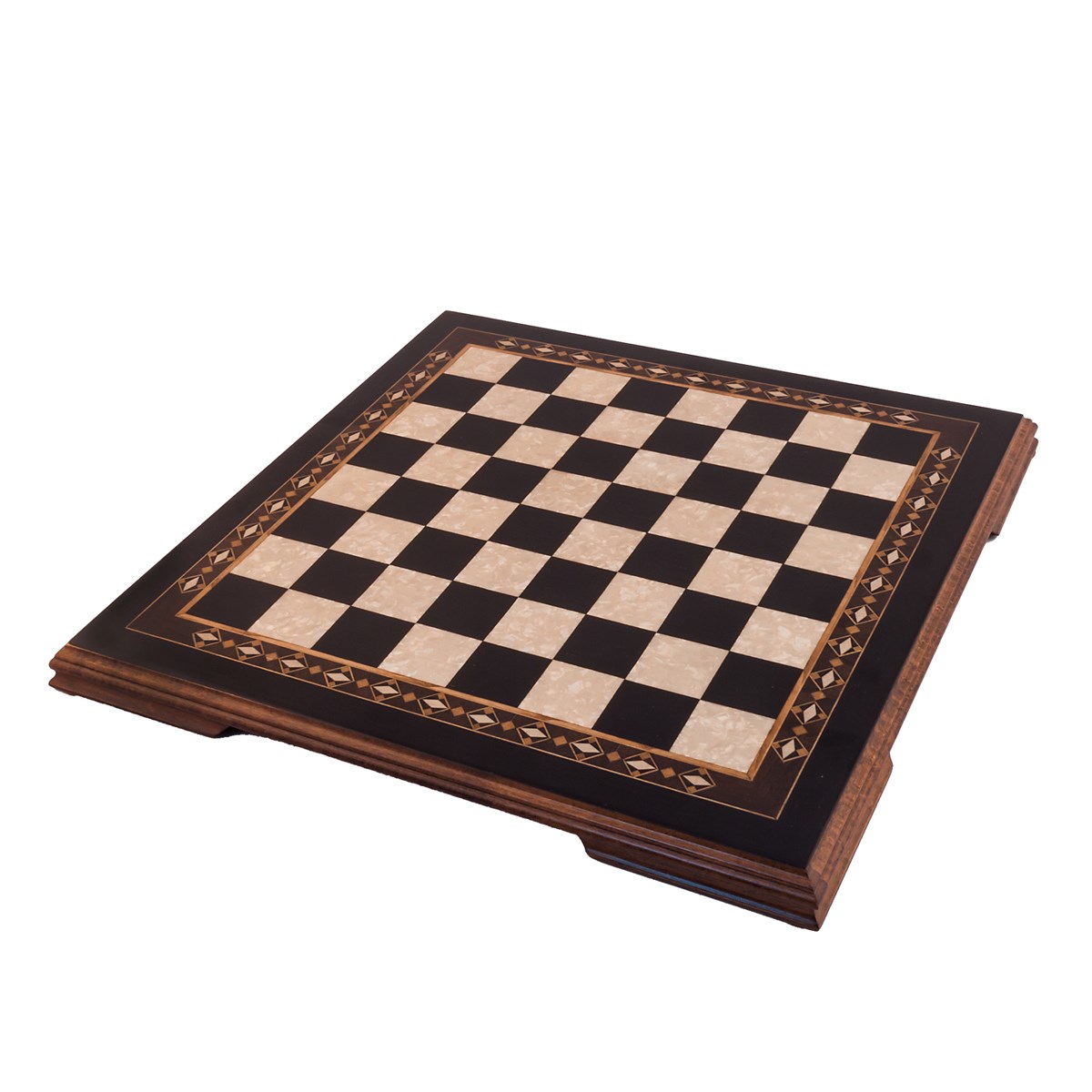 19.3 Inches Wooden Flat Chess Set with Metal Chessmen | Code: 2618