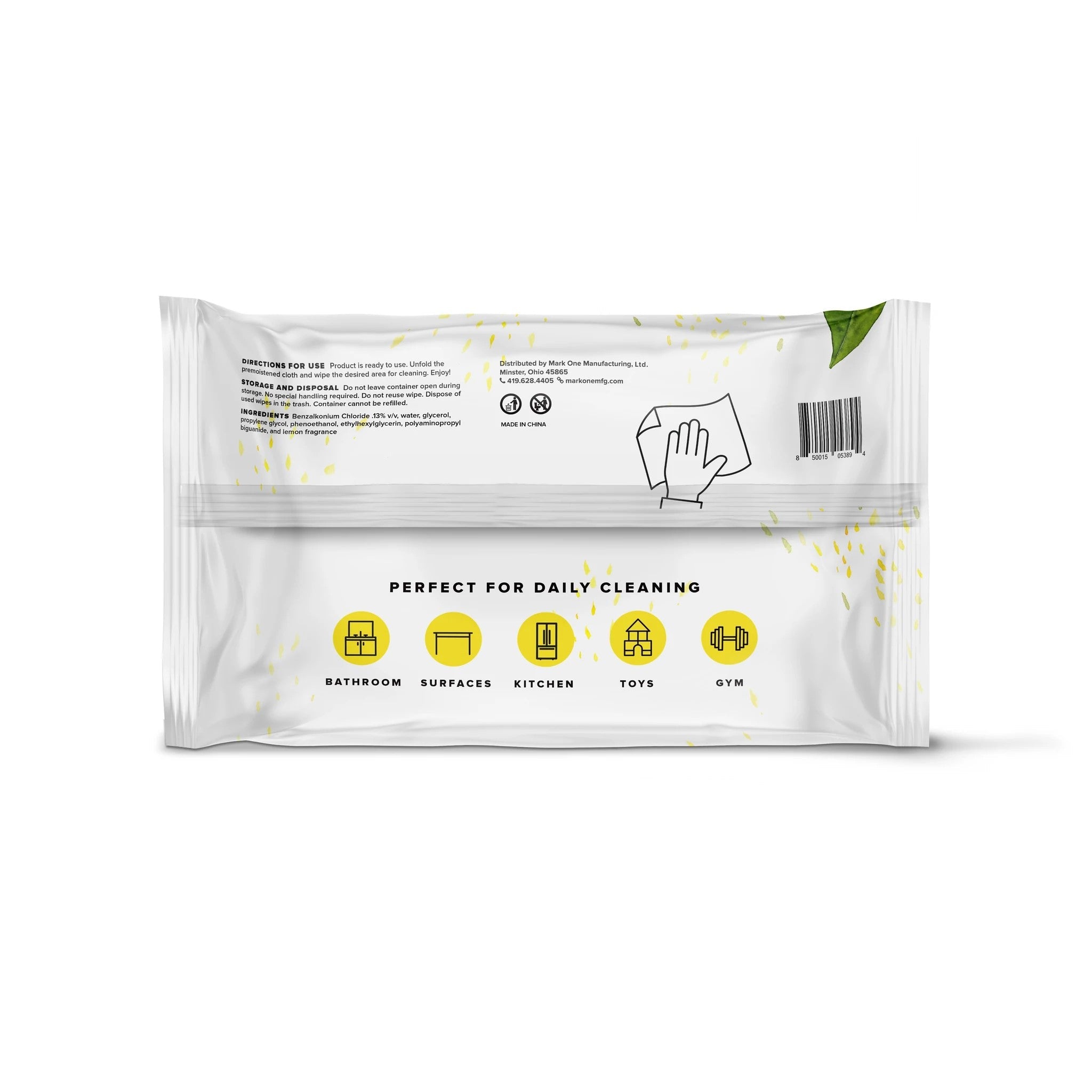 Alcohol-Free Sanitizing Wipes [80ct]