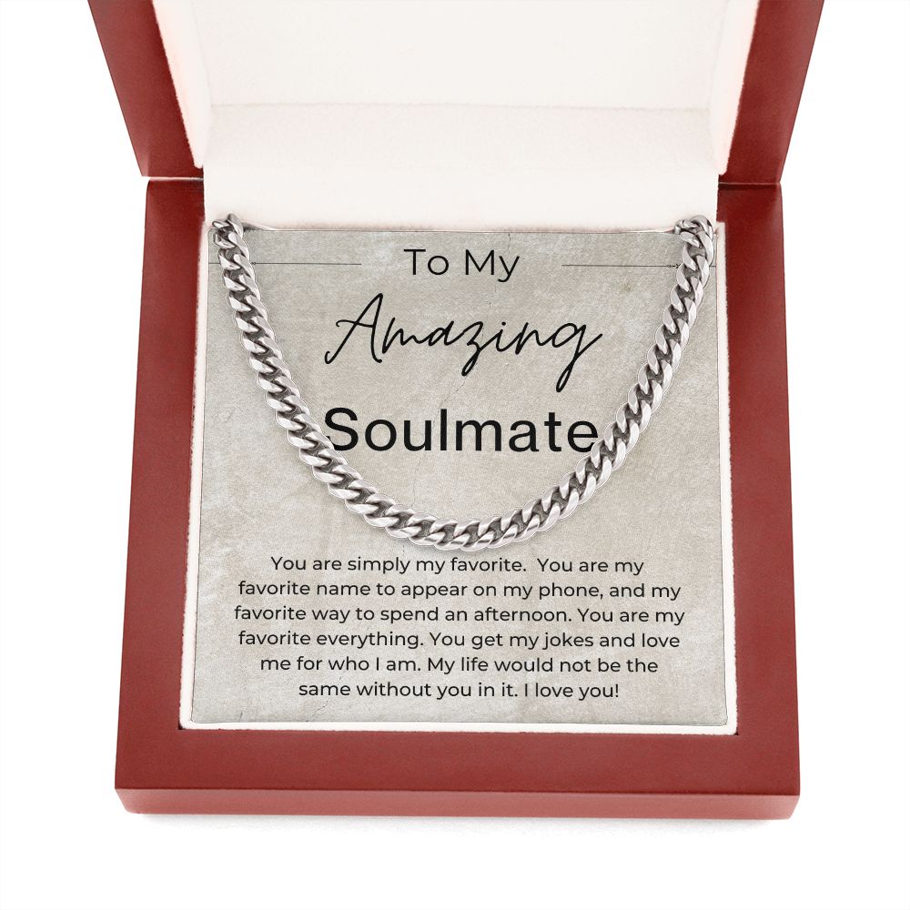 You Get Me - Gift for Soulmate - Cuban Linked Chain Necklace