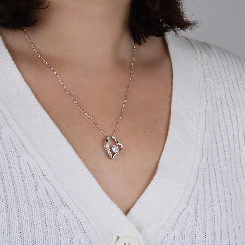 For All Your Heart - Gift for 20 Year Work Anniversary - Heart Pendant Necklace