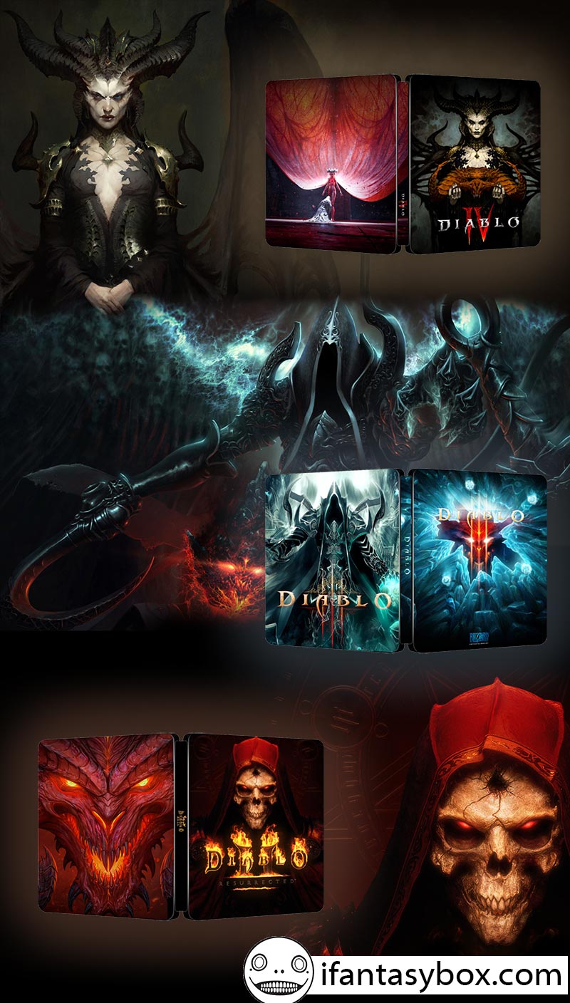 Diablo Steelbook Bundle | Diablo II Resurrected, Diablo III and Diablo IV