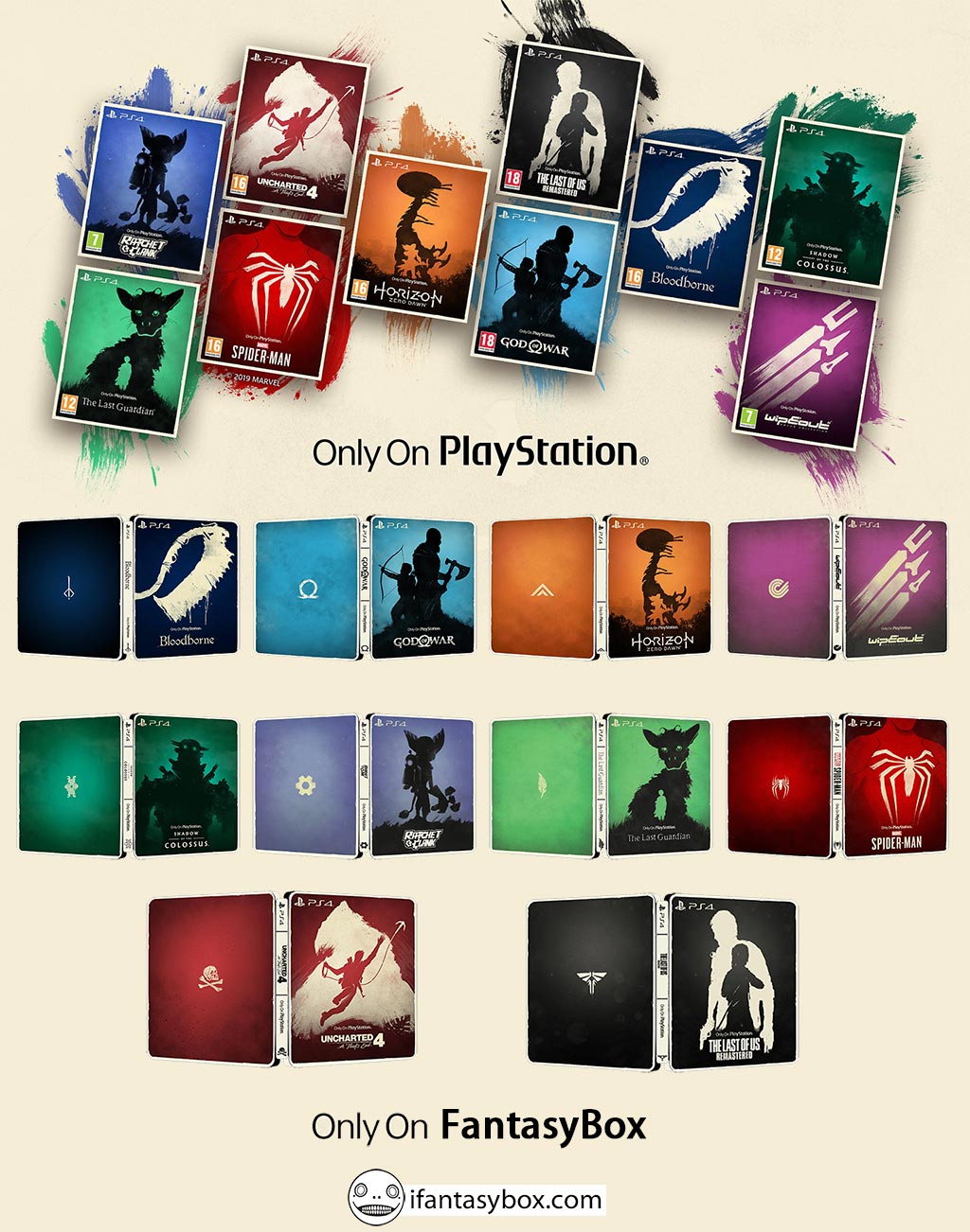Only On Playstation | Classic Collection steelbook bundle