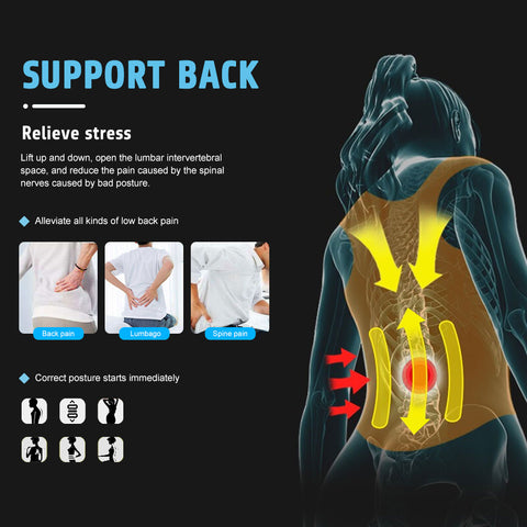 Posture Corrector for Men and Women Adjustable Upper Back Brace for Neck, Back and Shoulder Pain Relief