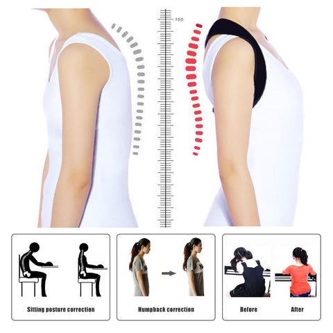 Back Support Back Brace Support for Back Neck Shoulder Upper Back Pain Relief Perfect Posture Corrector Strap for Cervical Spine