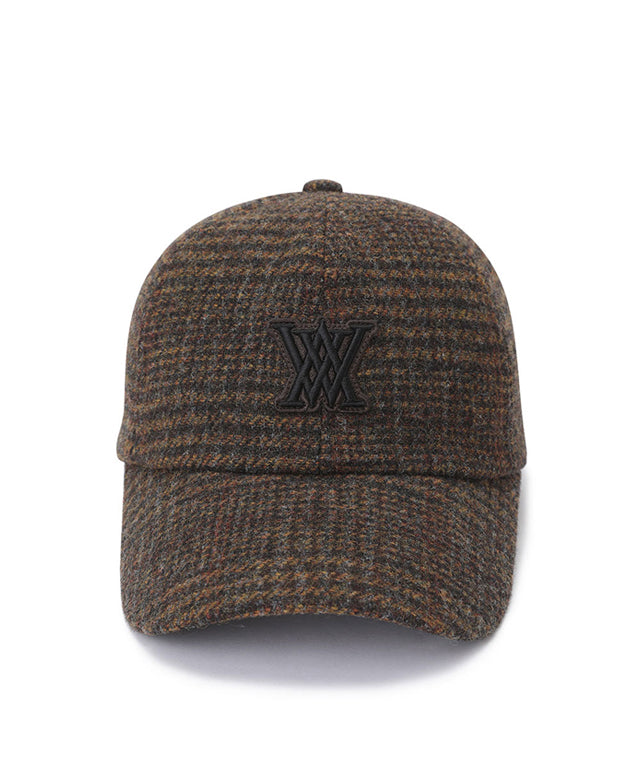 ANEW Check Ball Cap - Brown