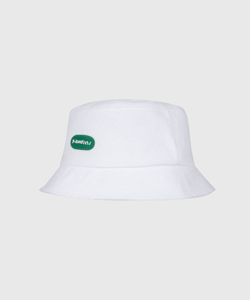 KANDINI Terry Bucket Hat - White(Green)