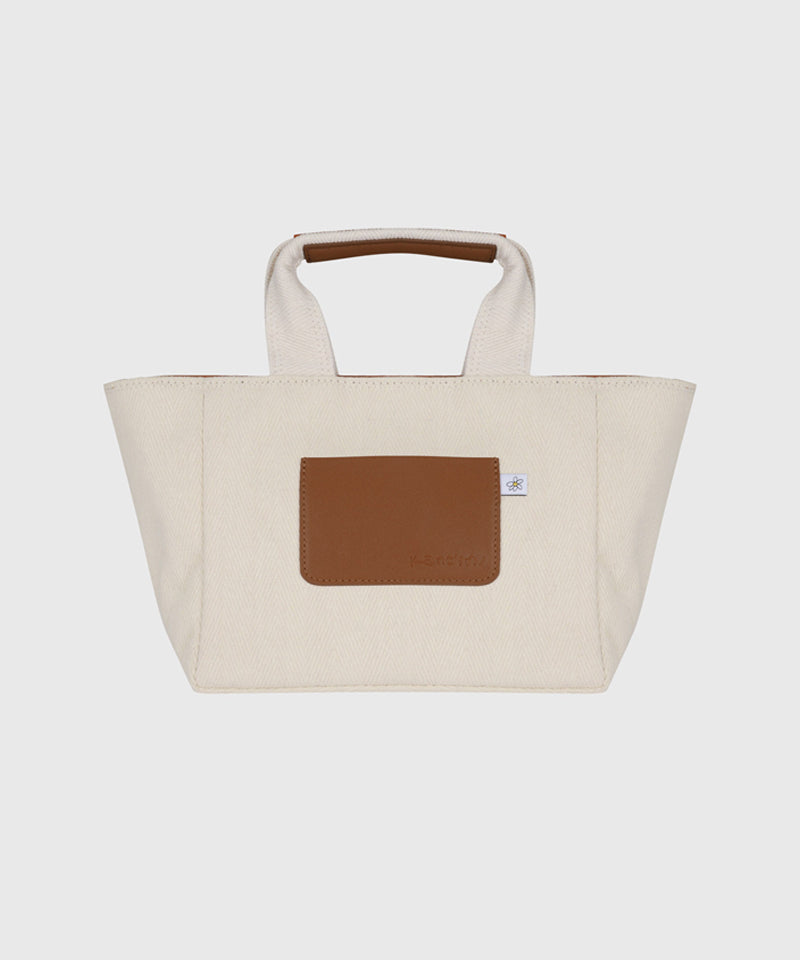 KANDINI Logo Canvas Tote Bag - Ivory