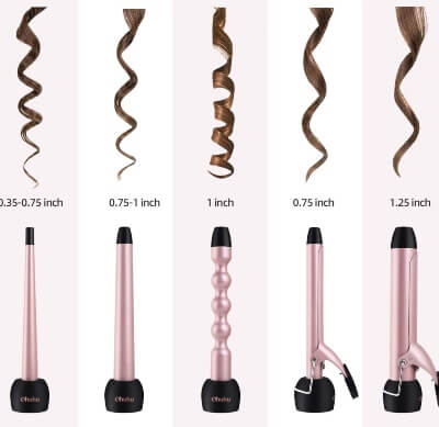 5 in 1 Curling Iron Wand Set