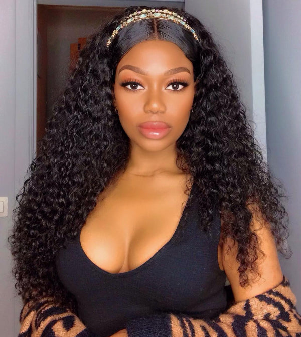 Middle part deep wave hair with Accessories