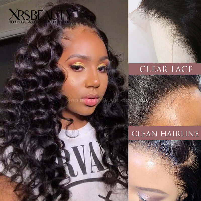 natural loose wave clean melted hairline lace wig