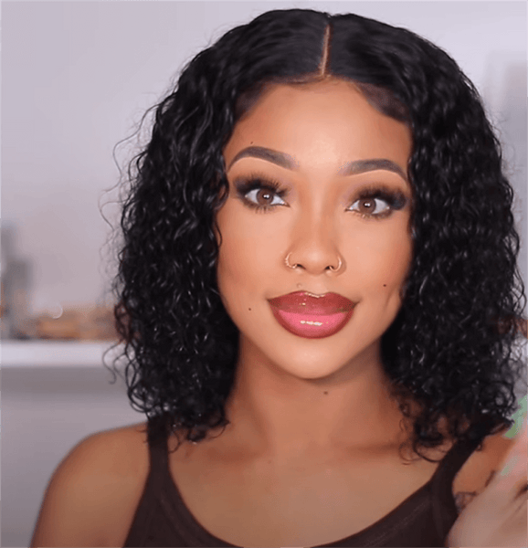 Wet & Wavy 2-in-1 Human Hair Lace Front Bob Wig