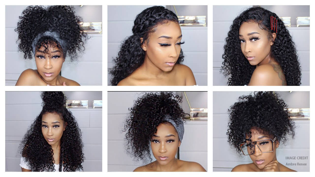 different ways to style a lace front wig