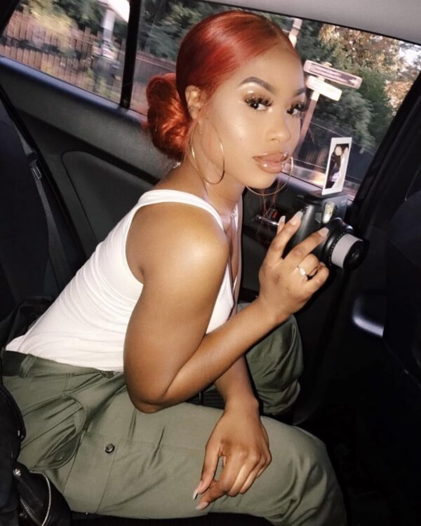 low bun style lace front wig