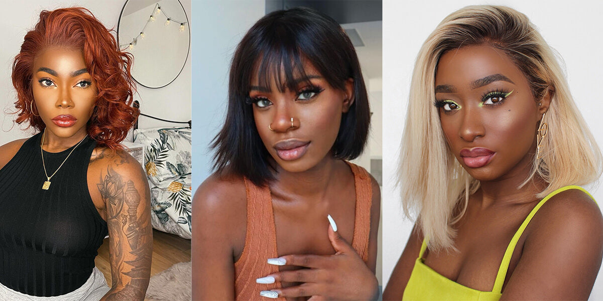 natural looking short wigs for black women