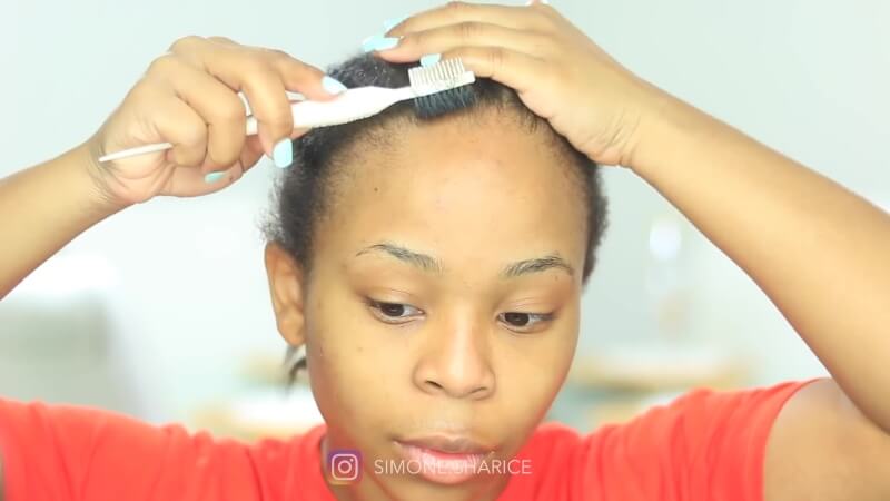 clean your skin and prepare your hair flat before apply glue