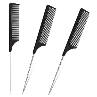 3pcs rat tail comb for wig install