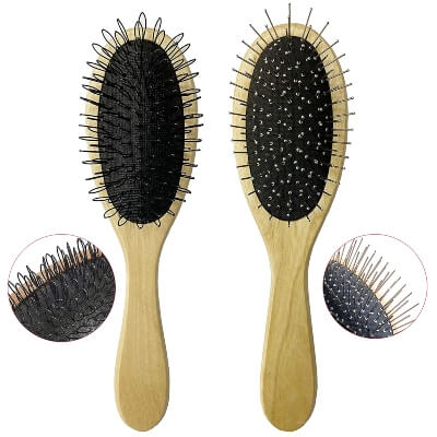 two wide bristles wig brushes for human hair wigs